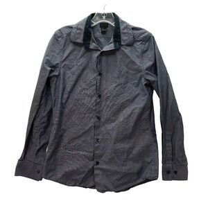 H&M Shirt Mens‎ Small Blue Button Down Long Sleeve Cotton Casual Career Office